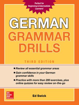 cover image of German Grammar Drills